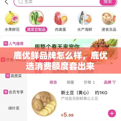 鹿优鲜品牌怎么样，鹿优选消费额度套出来
