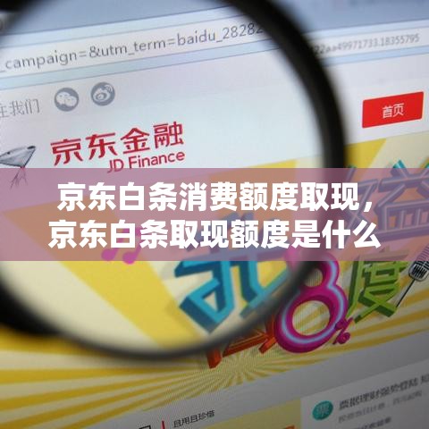 京东白条消费额度取现，京东白条取现额度是什么