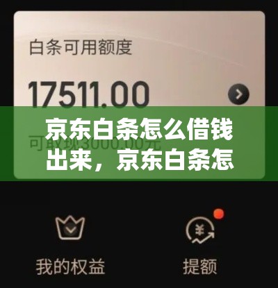 京东白条怎么借钱出来，京东白条怎么借钱出来qy安诚小铺jy助富掌柜