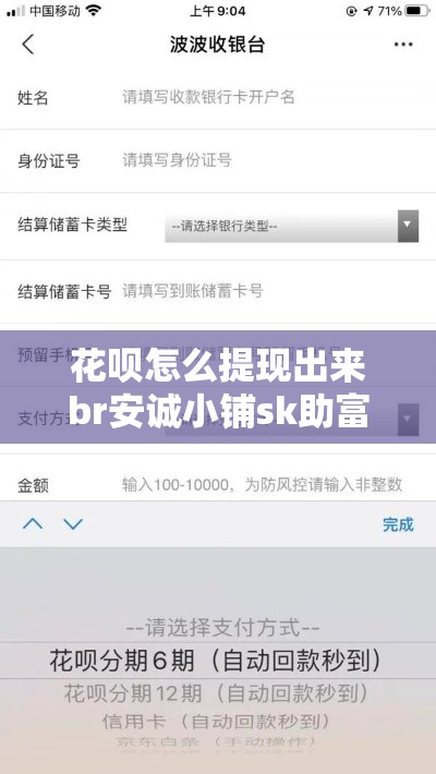 花呗怎么提现出来br安诚小铺sk助富掌柜，花呗怎么提现出来