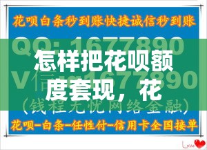怎样把花呗额度套现，花呗额度套现方法