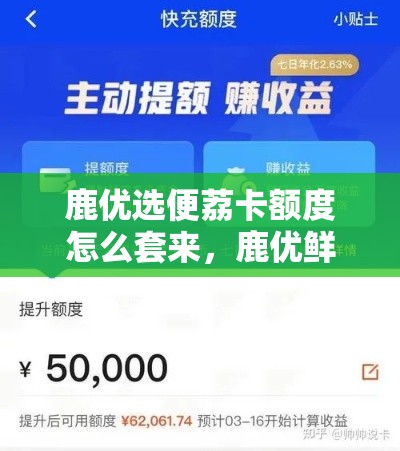 鹿优选便荔卡额度怎么套来，鹿优鲜品牌怎么样