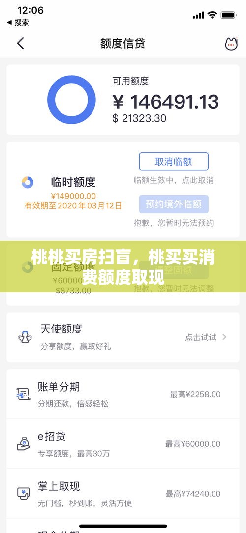 桃桃买房扫盲，桃买买消费额度取现