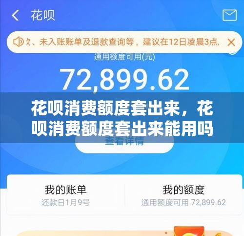 花呗消费额度套出来，花呗消费额度套出来能用吗