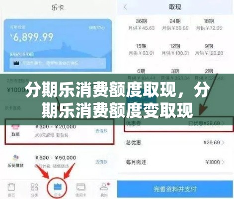 分期乐消费额度取现，分期乐消费额度变取现