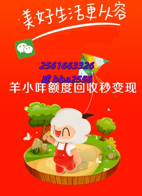 羊小咩如何套出来额度，羊小咩一手回收商家